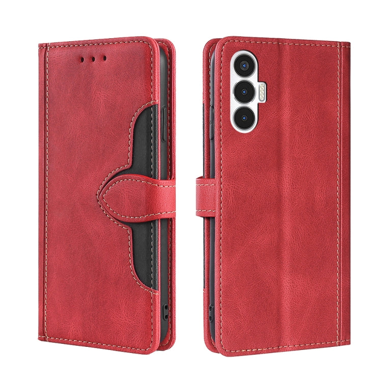 Skin Feel Magnetic Buckle Leather Phone Case, For Tecno Camon 18 / 18P, For Tecno Camon 19 / 19 Pro, For Tecno Camon 19 Neo, For Tecno Pop 6 Pro, For Tecno Pova 3, For Tecno Pova 4, For Tecno Pova 4 Pro, For Tecno Pova Neo 2                            ...