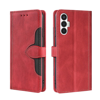 Skin Feel Magnetic Buckle Leather Phone Case, For Tecno Camon 18 / 18P, For Tecno Camon 19 / 19 Pro, For Tecno Camon 19 Neo, For Tecno Pop 6 Pro, For Tecno Pova 3, For Tecno Pova 4, For Tecno Pova 4 Pro, For Tecno Pova Neo 2                            ...
