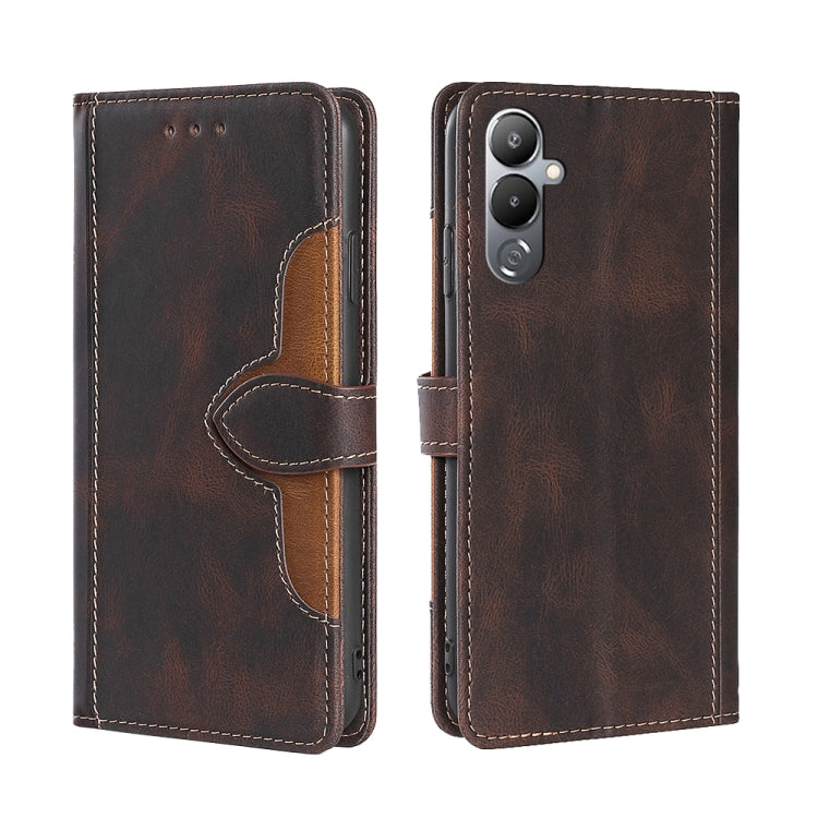 Skin Feel Magnetic Buckle Leather Phone Case, For Tecno Camon 18 / 18P, For Tecno Camon 19 / 19 Pro, For Tecno Camon 19 Neo, For Tecno Pop 6 Pro, For Tecno Pova 3, For Tecno Pova 4, For Tecno Pova 4 Pro, For Tecno Pova Neo 2                            ...