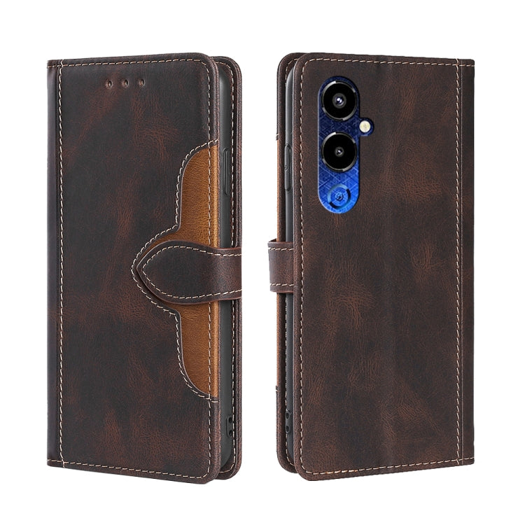 Skin Feel Magnetic Buckle Leather Phone Case, For Tecno Camon 18 / 18P, For Tecno Camon 19 / 19 Pro, For Tecno Camon 19 Neo, For Tecno Pop 6 Pro, For Tecno Pova 3, For Tecno Pova 4, For Tecno Pova 4 Pro, For Tecno Pova Neo 2                            ...