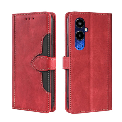 Skin Feel Magnetic Buckle Leather Phone Case, For Tecno Camon 18 / 18P, For Tecno Camon 19 / 19 Pro, For Tecno Camon 19 Neo, For Tecno Pop 6 Pro, For Tecno Pova 3, For Tecno Pova 4, For Tecno Pova 4 Pro, For Tecno Pova Neo 2                            ...