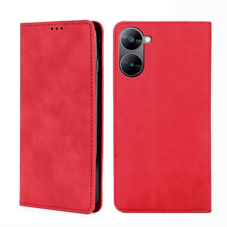 Skin Feel Magnetic Horizontal Flip Leather Phone Case, For OPPO Find X6 5G, For OPPO Find X6 Pro 5G, For Realme C55 4G, For Realme GT Neo 5 / GT3 / GT Neo 5 240W, For Realme V30 5G / V30t, For vivo S16e / V27e, For vivo Y100 5G                         ...