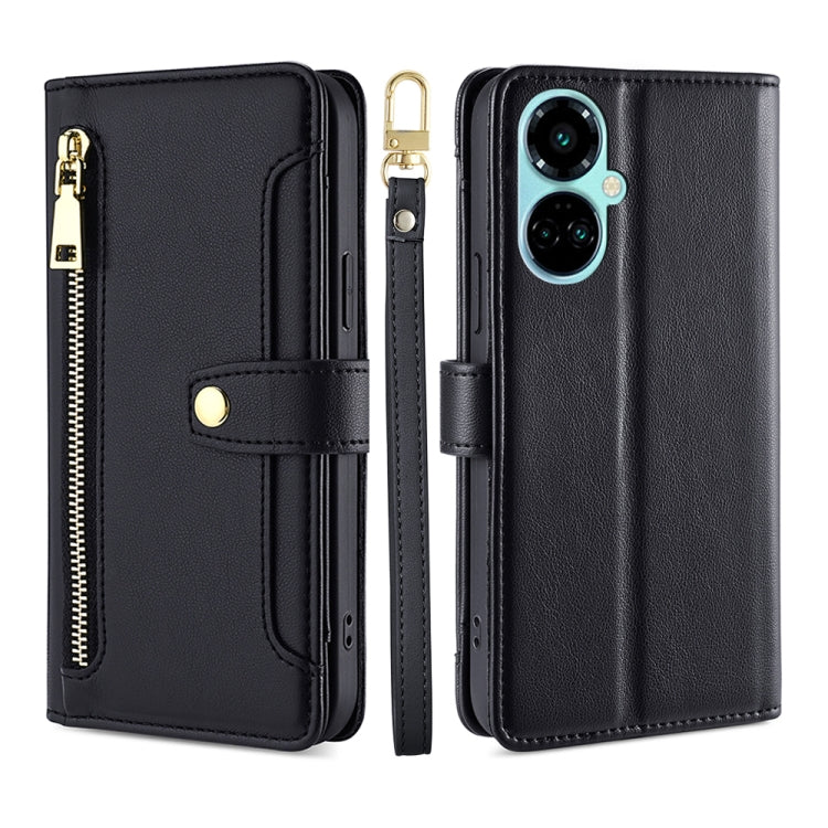 Sheep Texture Cross-body Zipper Wallet Leather Phone Case, For Infinix Hot 12 Pro, For Infinix Hot 12i, For Infinix Hot 20i, For Infinix Note 11, For Infinix Note 12 Pro 4G, For Infinix Note 12 VIP, For Infinix Smart 7, For Infinix Zero 20             ...