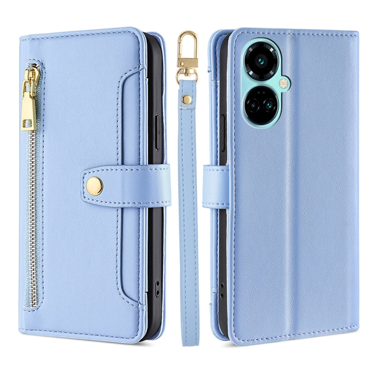 Sheep Texture Cross-body Zipper Wallet Leather Phone Case, For Infinix Hot 12 Pro, For Infinix Hot 12i, For Infinix Hot 20i, For Infinix Note 11, For Infinix Note 12 Pro 4G, For Infinix Note 12 VIP, For Infinix Smart 7, For Infinix Zero 20             ...