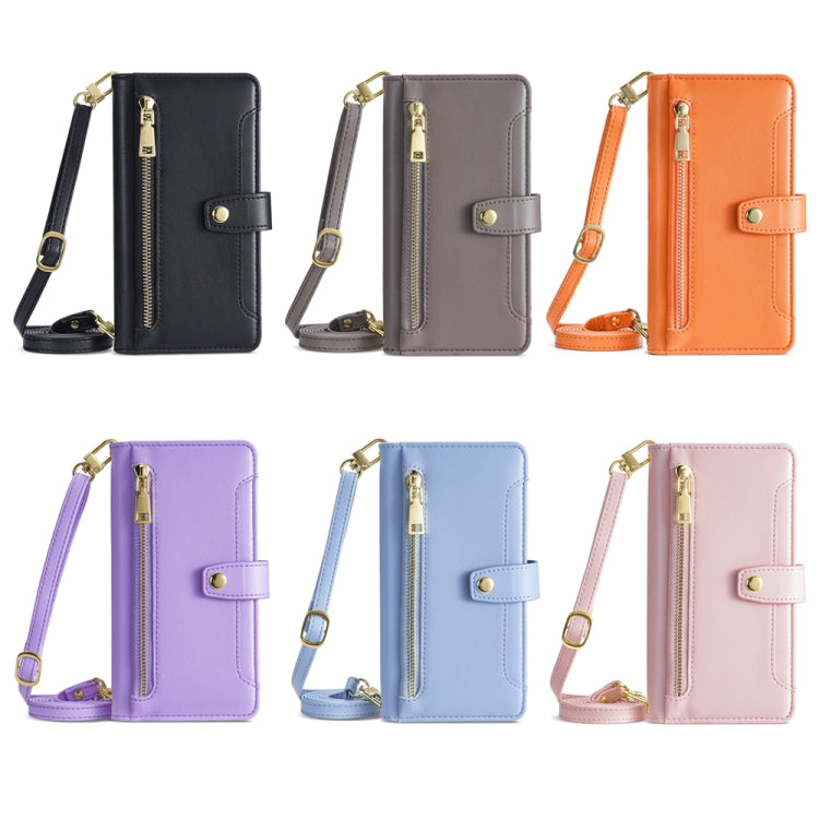 Sheep Texture Cross-body Zipper Wallet Leather Phone Case, For Infinix Hot 12 Pro, For Infinix Hot 12i, For Infinix Hot 20i, For Infinix Note 11, For Infinix Note 12 Pro 4G, For Infinix Note 12 VIP, For Infinix Smart 7, For Infinix Zero 20             ...