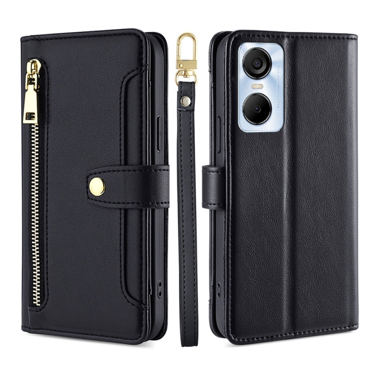 Sheep Texture Cross-body Zipper Wallet Leather Phone Case, For Infinix Hot 12 Pro, For Infinix Hot 12i, For Infinix Hot 20i, For Infinix Note 11, For Infinix Note 12 Pro 4G, For Infinix Note 12 VIP, For Infinix Smart 7, For Infinix Zero 20             ...