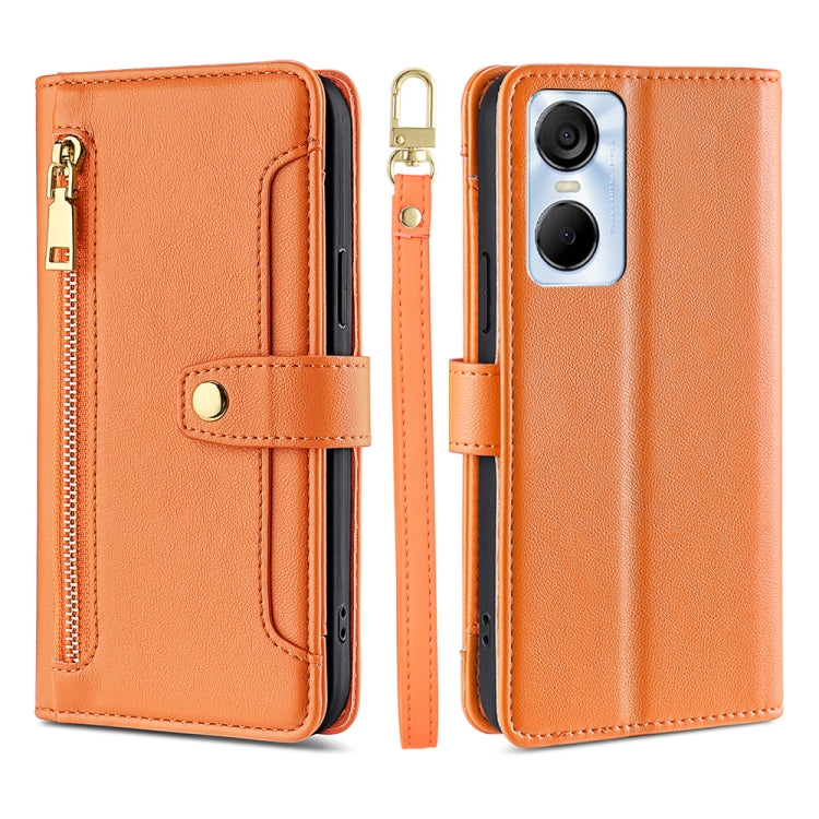 Sheep Texture Cross-body Zipper Wallet Leather Phone Case, For Infinix Hot 12 Pro, For Infinix Hot 12i, For Infinix Hot 20i, For Infinix Note 11, For Infinix Note 12 Pro 4G, For Infinix Note 12 VIP, For Infinix Smart 7, For Infinix Zero 20             ...