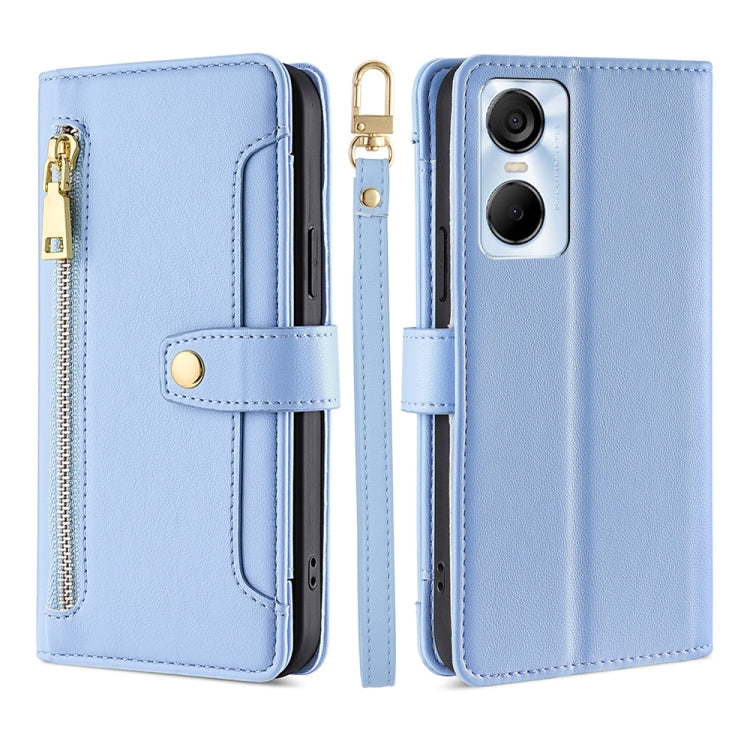 Sheep Texture Cross-body Zipper Wallet Leather Phone Case, For Infinix Hot 12 Pro, For Infinix Hot 12i, For Infinix Hot 20i, For Infinix Note 11, For Infinix Note 12 Pro 4G, For Infinix Note 12 VIP, For Infinix Smart 7, For Infinix Zero 20             ...