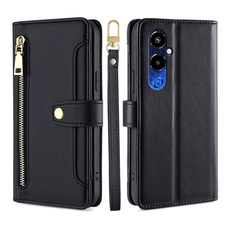 Sheep Texture Cross-body Zipper Wallet Leather Phone Case, For Infinix Hot 12 Pro, For Infinix Hot 12i, For Infinix Hot 20i, For Infinix Note 11, For Infinix Note 12 Pro 4G, For Infinix Note 12 VIP, For Infinix Smart 7, For Infinix Zero 20             ...