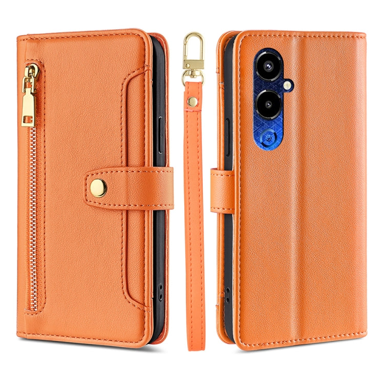 Sheep Texture Cross-body Zipper Wallet Leather Phone Case, For Infinix Hot 12 Pro, For Infinix Hot 12i, For Infinix Hot 20i, For Infinix Note 11, For Infinix Note 12 Pro 4G, For Infinix Note 12 VIP, For Infinix Smart 7, For Infinix Zero 20             ...