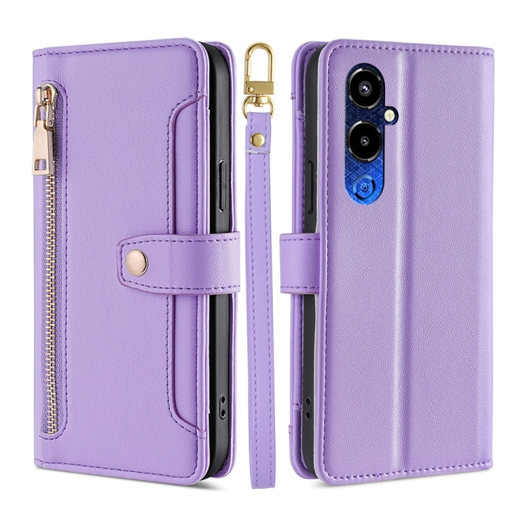 Sheep Texture Cross-body Zipper Wallet Leather Phone Case, For Infinix Hot 12 Pro, For Infinix Hot 12i, For Infinix Hot 20i, For Infinix Note 11, For Infinix Note 12 Pro 4G, For Infinix Note 12 VIP, For Infinix Smart 7, For Infinix Zero 20             ...