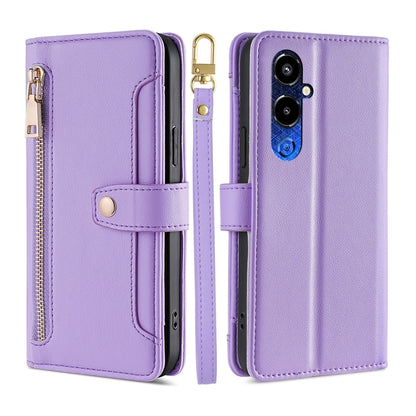Sheep Texture Cross-body Zipper Wallet Leather Phone Case, For Infinix Hot 12 Pro, For Infinix Hot 12i, For Infinix Hot 20i, For Infinix Note 11, For Infinix Note 12 Pro 4G, For Infinix Note 12 VIP, For Infinix Smart 7, For Infinix Zero 20             ...
