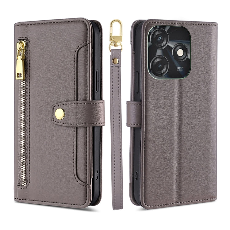 Sheep Texture Cross-body Zipper Wallet Leather Phone Case, For Infinix Hot 12 Pro, For Infinix Hot 12i, For Infinix Hot 20i, For Infinix Note 11, For Infinix Note 12 Pro 4G, For Infinix Note 12 VIP, For Infinix Smart 7, For Infinix Zero 20             ...