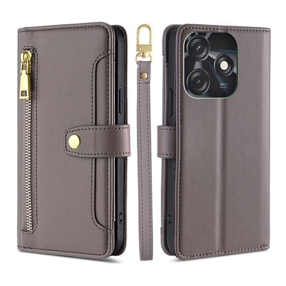 Sheep Texture Cross-body Zipper Wallet Leather Phone Case, For Infinix Hot 12 Pro, For Infinix Hot 12i, For Infinix Hot 20i, For Infinix Note 11, For Infinix Note 12 Pro 4G, For Infinix Note 12 VIP, For Infinix Smart 7, For Infinix Zero 20             ...