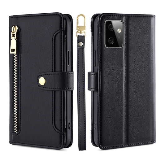 Sheep Texture Cross-body Zipper Wallet Leather Phone Case, For Blackview A52, For Blackview A85, For Motorola Moto G Power 2023, For TCL 403, For vivo S16e, For vivo Y100 5G, For ZTE Blade A32, For OPPO Find X6 5G, For OPPO Find X6 Pro 5G              ...