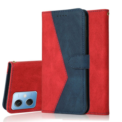 Dual-color Stitching Leather Phone Case, For Xiaomi Redmi Note 12 5G China