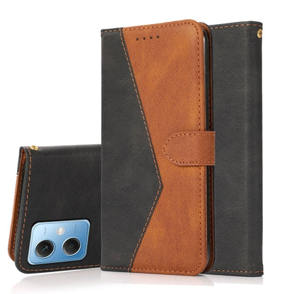 Dual-color Stitching Leather Phone Case, For Xiaomi Redmi Note 12 5G China