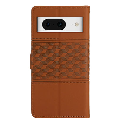 Diamond Embossed Skin Feel Leather Phone Case with Lanyard, For Google Pixel 8, For Google Pixel 8 Pro, For Google Pixel 7 5G, For Google Pixel 7 Pro 5G, For Google Pixel 7a, For Google Pixel 6, For Google Pixel 6 Pro, For Google Pixel 6a              ...