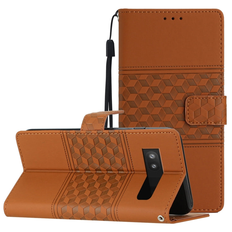 Diamond Embossed Skin Feel Leather Phone Case with Lanyard, For Google Pixel 8, For Google Pixel 8 Pro, For Google Pixel 7 5G, For Google Pixel 7 Pro 5G, For Google Pixel 7a, For Google Pixel 6, For Google Pixel 6 Pro, For Google Pixel 6a              ...