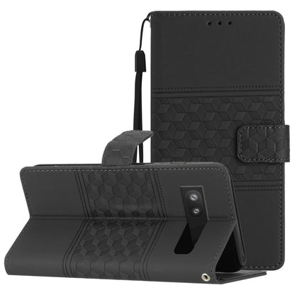 Diamond Embossed Skin Feel Leather Phone Case with Lanyard, For Google Pixel 8, For Google Pixel 8 Pro, For Google Pixel 7 5G, For Google Pixel 7 Pro 5G, For Google Pixel 7a, For Google Pixel 6, For Google Pixel 6 Pro, For Google Pixel 6a              ...