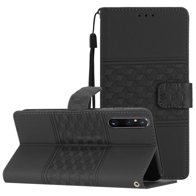 Diamond Embossed Skin Feel Leather Phone Case with Lanyard, For Google Pixel 8, For Google Pixel 8 Pro, For Google Pixel 7 5G, For Google Pixel 7 Pro 5G, For Google Pixel 7a, For Google Pixel 6, For Google Pixel 6 Pro, For Google Pixel 6a              ...