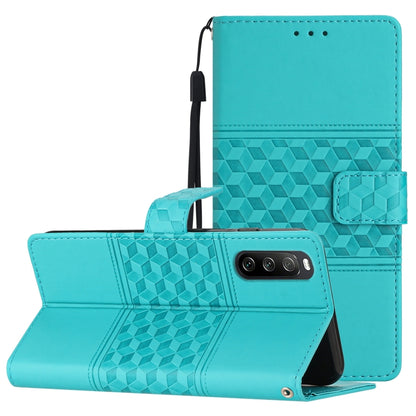 Diamond Embossed Skin Feel Leather Phone Case with Lanyard, For Google Pixel 8, For Google Pixel 8 Pro, For Google Pixel 7 5G, For Google Pixel 7 Pro 5G, For Google Pixel 7a, For Google Pixel 6, For Google Pixel 6 Pro, For Google Pixel 6a              ...
