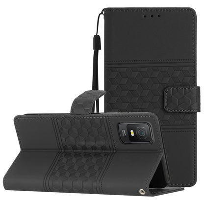 Diamond Embossed Skin Feel Leather Phone Case with Lanyard, For Google Pixel 8, For Google Pixel 8 Pro, For Google Pixel 7 5G, For Google Pixel 7 Pro 5G, For Google Pixel 7a, For Google Pixel 6, For Google Pixel 6 Pro, For Google Pixel 6a              ...