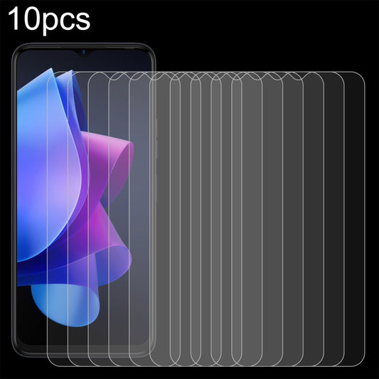 10pcs 0.26mm 9H 2.5D Tempered Glass Film, For Tecno Pop 7(10 PCS)