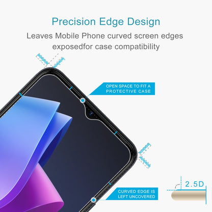 10pcs 0.26mm 9H 2.5D Tempered Glass Film, For Tecno Pop 7(10 PCS)