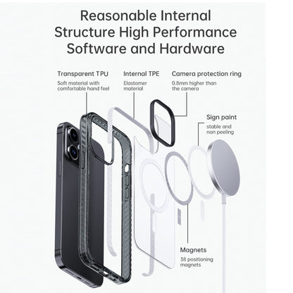 Rock Crystal Armor Shockproof Magsafe Phone Case, For iPhone 14 Pro Max