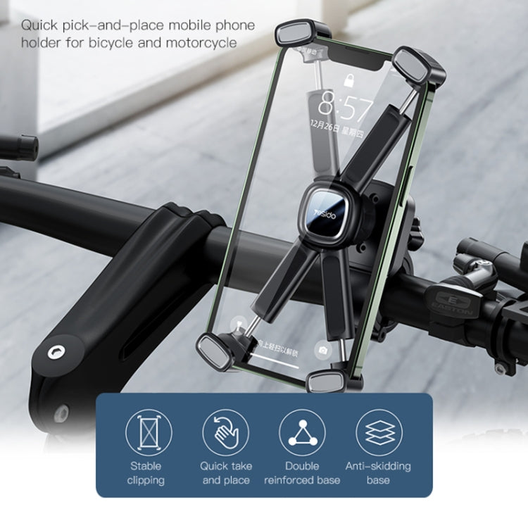 Yesido C191 4-axis Support Bicycle Handle Phone Holder, C191