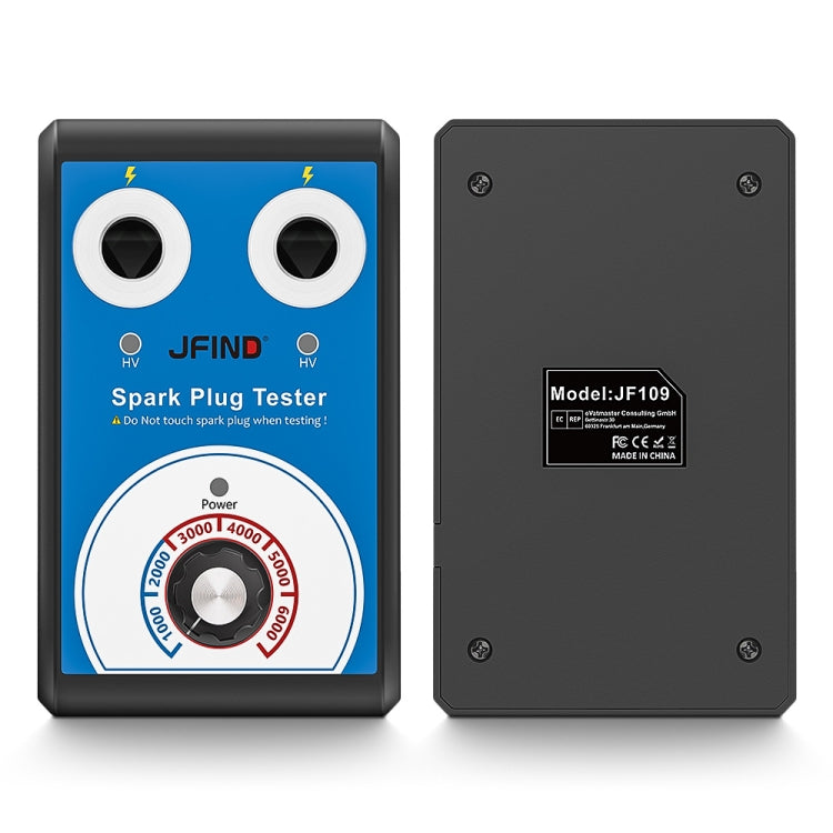 JFIND JF109 Car Double Hole Spark Plug Tester, JF109 (EU Plug)