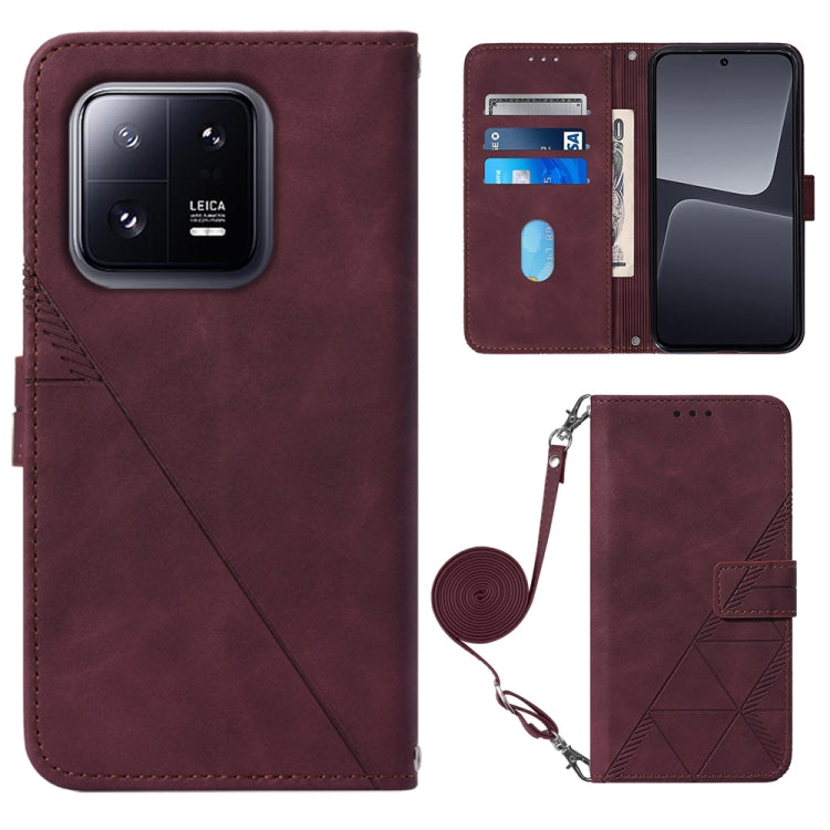 Crossbody 3D Embossed Flip Leather Phone Case, For Google Pixel 8, For Google Pixel 8 Pro, For Xiaomi Redmi Note 12 4G Global, For Xiaomi Redmi Note 12 Pro+ 5G Global, For Xiaomi 13, For Xiaomi 13 Lite 5G, For Xiaomi 13 Pro, For Xiaomi Poco X5 Pro 5G  ...