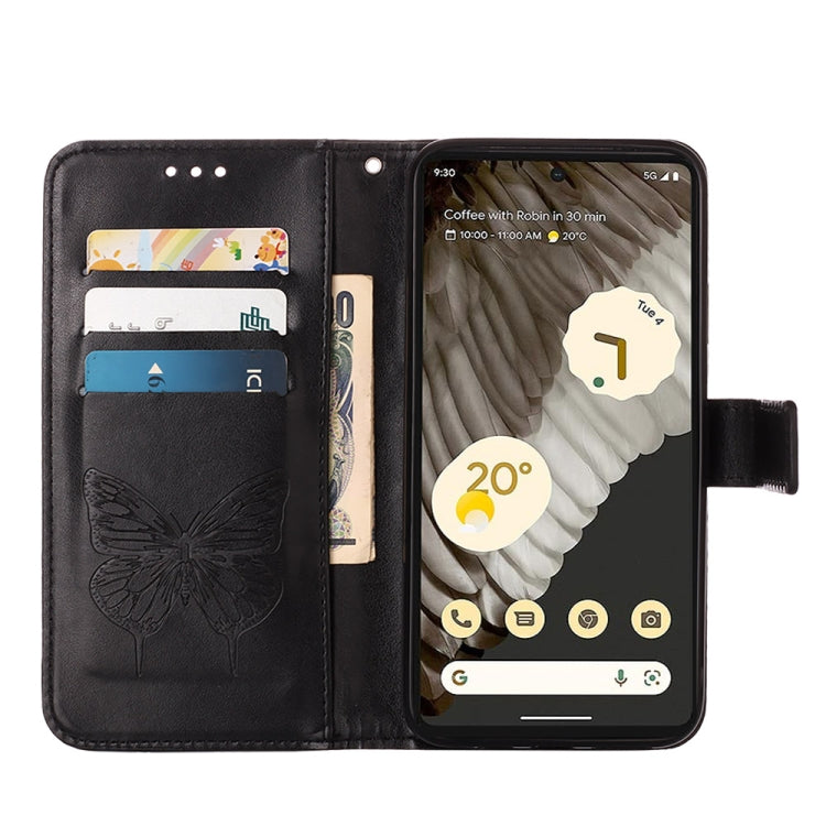 Embossed Butterfly Leather Phone Case, For Google Pixel 8, For Google Pixel 8 Pro
