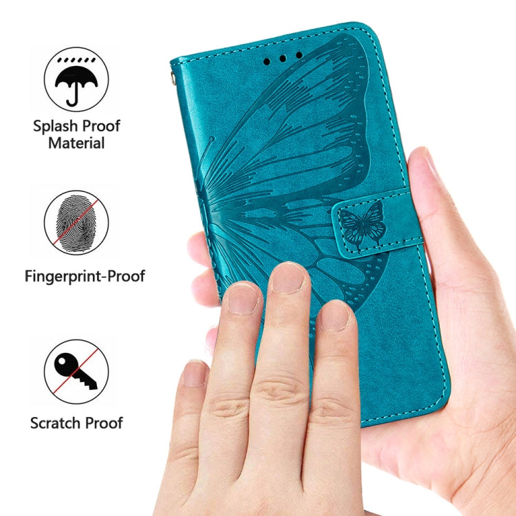 Embossed Butterfly Leather Phone Case, For Xiaomi 13 Pro, For Xiaomi Poco X5 Pro 5G / Redmi Note 12 Pro Speed