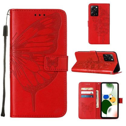 Embossed Butterfly Leather Phone Case, For Xiaomi 13 Pro, For Xiaomi Poco X5 Pro 5G / Redmi Note 12 Pro Speed