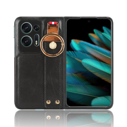 Wristband Leather Back Phone Case, For OPPO Find N2, For OPPO Find N3 / OnePlus Open, For OPPO Find N, For OPPO Find X6 5G, For OPPO Find X6 Pro 5G, For Realme C55