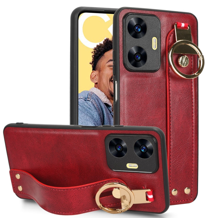 Wristband Leather Back Phone Case, For OPPO Find N2, For OPPO Find N3 / OnePlus Open, For OPPO Find N, For OPPO Find X6 5G, For OPPO Find X6 Pro 5G, For Realme C55