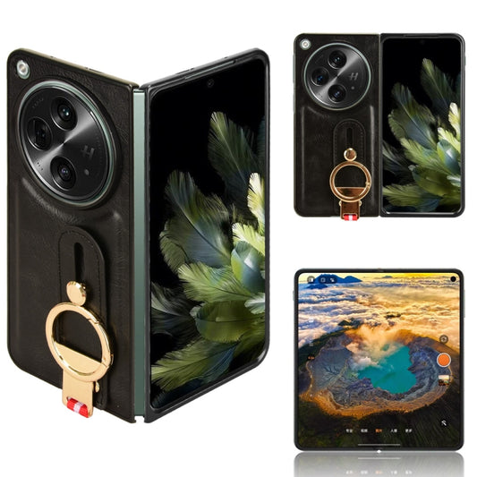 Wristband Leather Back Phone Case, For OPPO Find N3 / OnePlus Open, For OPPO Find N2, For OPPO Find N, For OPPO Find X6 5G, For OPPO Find X6 Pro 5G, For Realme C55