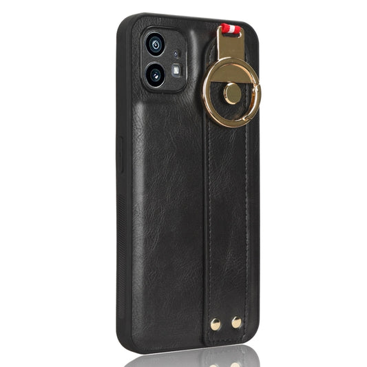 Wristband Leather Back Phone Case, For Nothing Phone 1, For Asus ROG Phone 5 ZS673KS, For Huawei P60 Art, For Huawei P60 / P60 Pro, For Motorola Edge 30 Ultra, For Honor X7A, For Honor X9A / X40, For OnePlus 11, For OnePlus 11R 5G