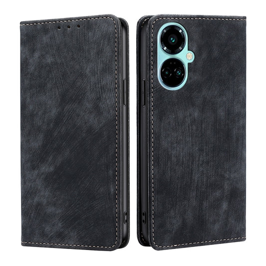 RFID Anti-theft Brush Magnetic Leather Phone Case, For Tecno Camon 19 / 19 Pro, For Tecno Pop 6 Pro, For Infinix Hot 20i, For Infinix Hot 20S, For Tecno Pova 4, For Infinix Note 10 Pro, For Infinix Note 11, For Tecno Pova 4 Pro, For Infinix Smart 6 Plu...