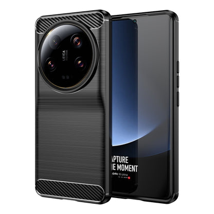 Carbon Fiber Brushed Texture TPU Case, For Google Pixel 8, For Google Pixel 8 Pro, For Xiaomi 13 Ultra