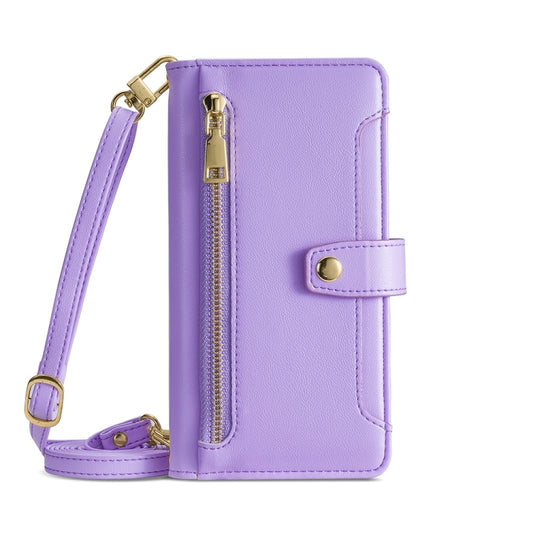 Sheep Texture Cross-body Zipper Wallet Leather Phone Case, For vivo iQOO Z7x, For OPPO A55S 5G, For Realme GT Neo5 SE, For Xiaomi Redmi Note 12 Turbo, For Kyocera Digno SX3-KYG02, For Nokia C12, For Nokia C22, For Nokia C32, For Samsung Galaxy A04e 4G ...