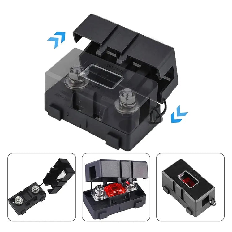 4 in 1 ANS-H Car Fuse Holder Fuse Box, 30A, 40A, 50A, 80A, 100A, 120A, 150A