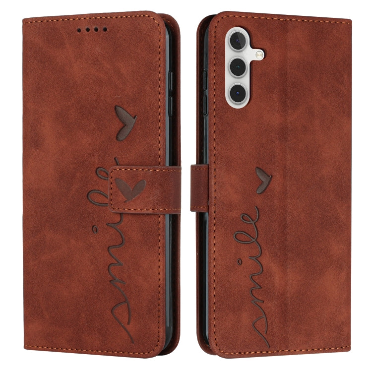 Skin Feel Heart Pattern Leather Phone Case, For Samsung Galaxy A24 4G, For Google Pixel 7a, For Google Pixel 8, For Google Pixel 8 Pro, For Infinix Hot 30i, For Samsung Galaxy M14 5G / F14 5G, For Tecno Spark 10, For Tecno Spark 10 5G                  ...