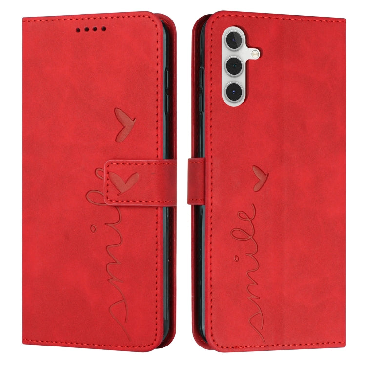 Skin Feel Heart Pattern Leather Phone Case, For Samsung Galaxy A24 4G, For Google Pixel 7a, For Google Pixel 8, For Google Pixel 8 Pro, For Infinix Hot 30i, For Samsung Galaxy M14 5G / F14 5G, For Tecno Spark 10, For Tecno Spark 10 5G                  ...