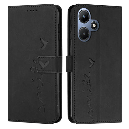 Skin Feel Heart Pattern Leather Phone Case, For Samsung Galaxy A24 4G, For Google Pixel 7a, For Google Pixel 8, For Google Pixel 8 Pro, For Infinix Hot 30i, For Samsung Galaxy M14 5G / F14 5G, For Tecno Spark 10, For Tecno Spark 10 5G                  ...