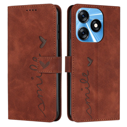 Skin Feel Heart Pattern Leather Phone Case, For Samsung Galaxy A24 4G, For Google Pixel 7a, For Google Pixel 8, For Google Pixel 8 Pro, For Infinix Hot 30i, For Samsung Galaxy M14 5G / F14 5G, For Tecno Spark 10, For Tecno Spark 10 5G                  ...
