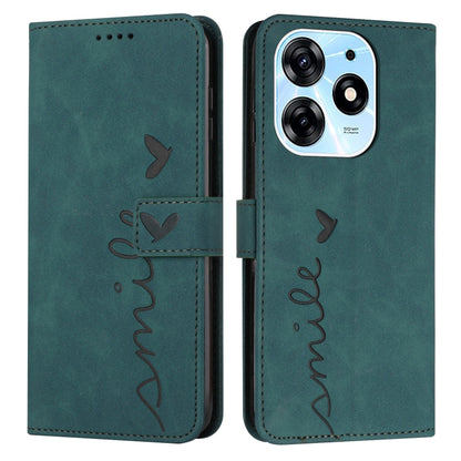 Skin Feel Heart Pattern Leather Phone Case, For Samsung Galaxy A24 4G, For Google Pixel 7a, For Google Pixel 8, For Google Pixel 8 Pro, For Infinix Hot 30i, For Samsung Galaxy M14 5G / F14 5G, For Tecno Spark 10, For Tecno Spark 10 5G                  ...
