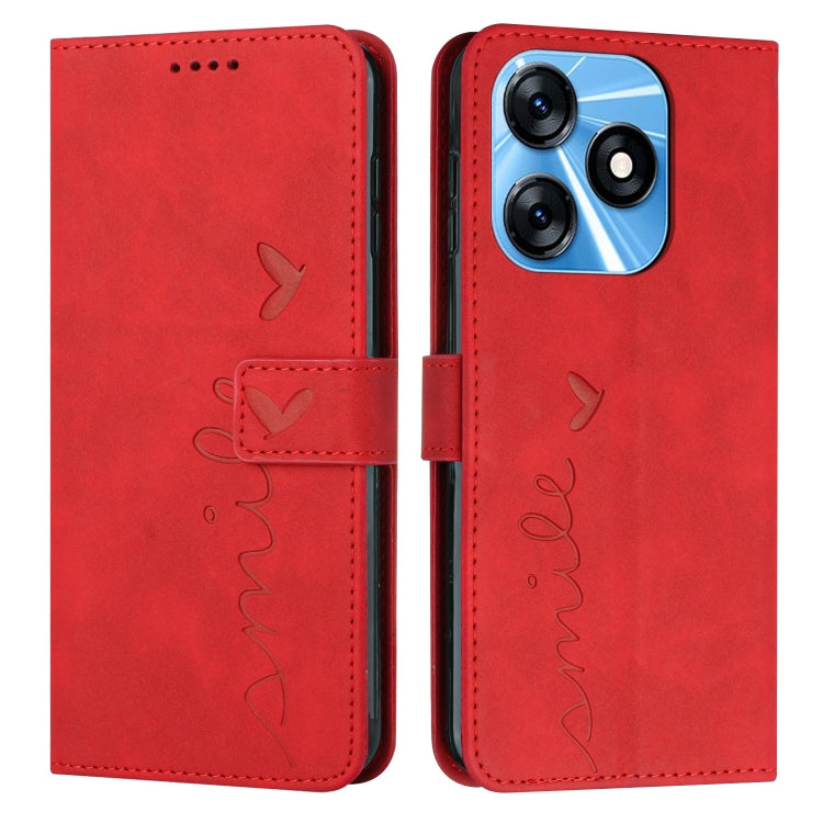 Skin Feel Heart Pattern Leather Phone Case, For Samsung Galaxy A24 4G, For Google Pixel 7a, For Google Pixel 8, For Google Pixel 8 Pro, For Infinix Hot 30i, For Samsung Galaxy M14 5G / F14 5G, For Tecno Spark 10, For Tecno Spark 10 5G                  ...